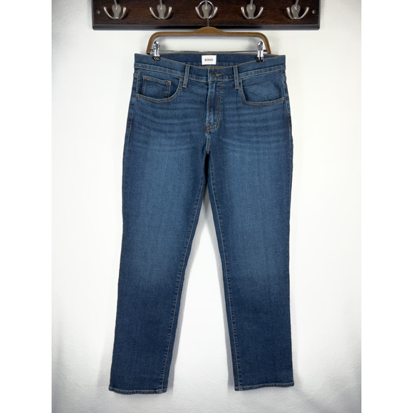 Hudson Byron Straight Jeans Denim Classic Med/Dark Men's Size 32x32 NWT $225